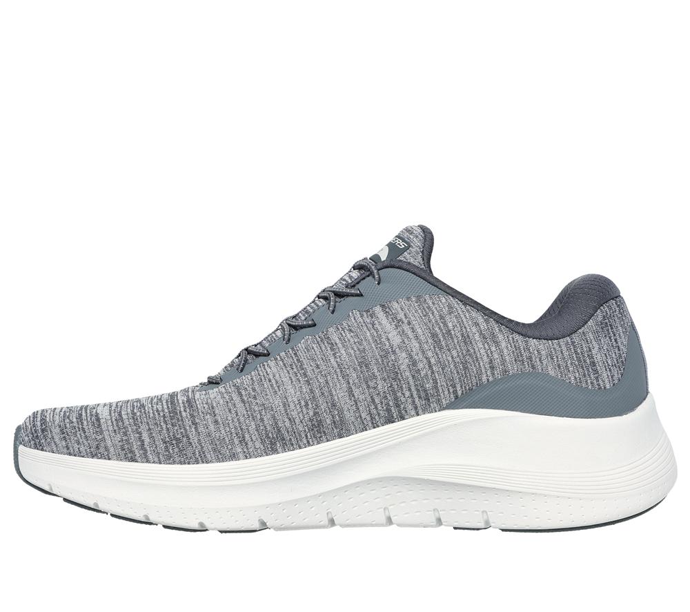 Men Skechers Arch Fit 2.0 - Upperhand Slip On Shoes Grey  USA |  1358-UXAWT