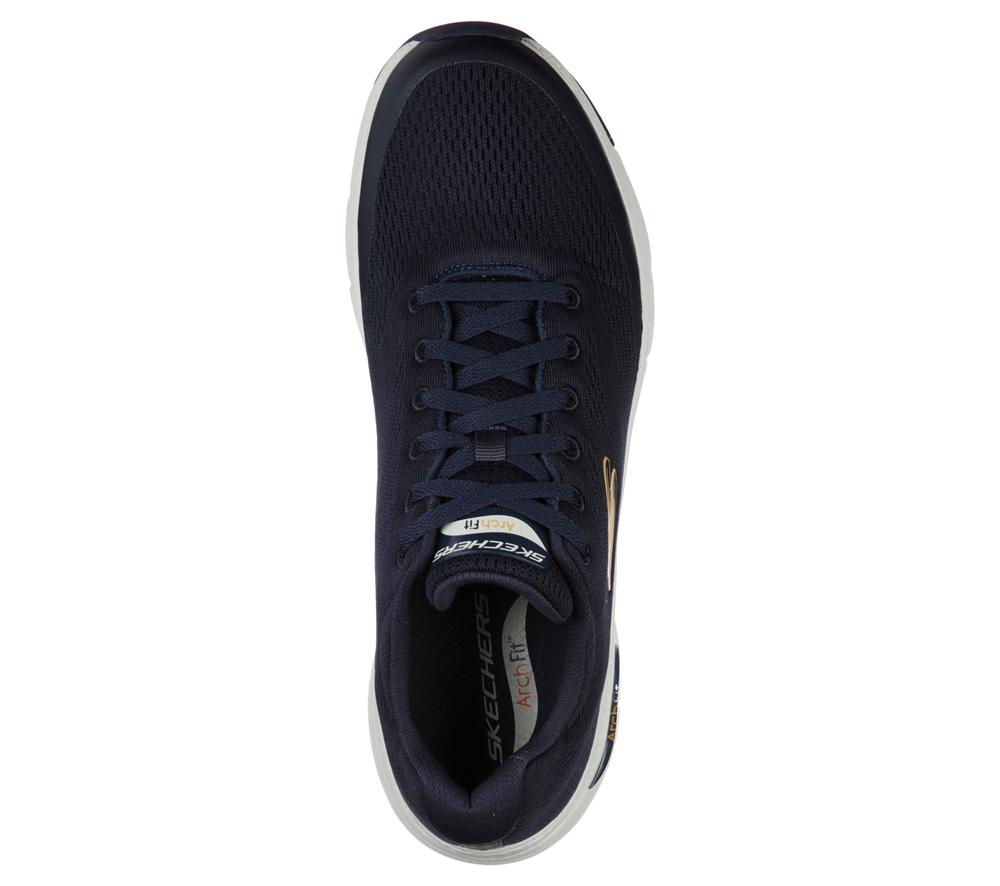 Men Skechers Arch Fit Lace Up Navy  USA |  0431-DWQGV