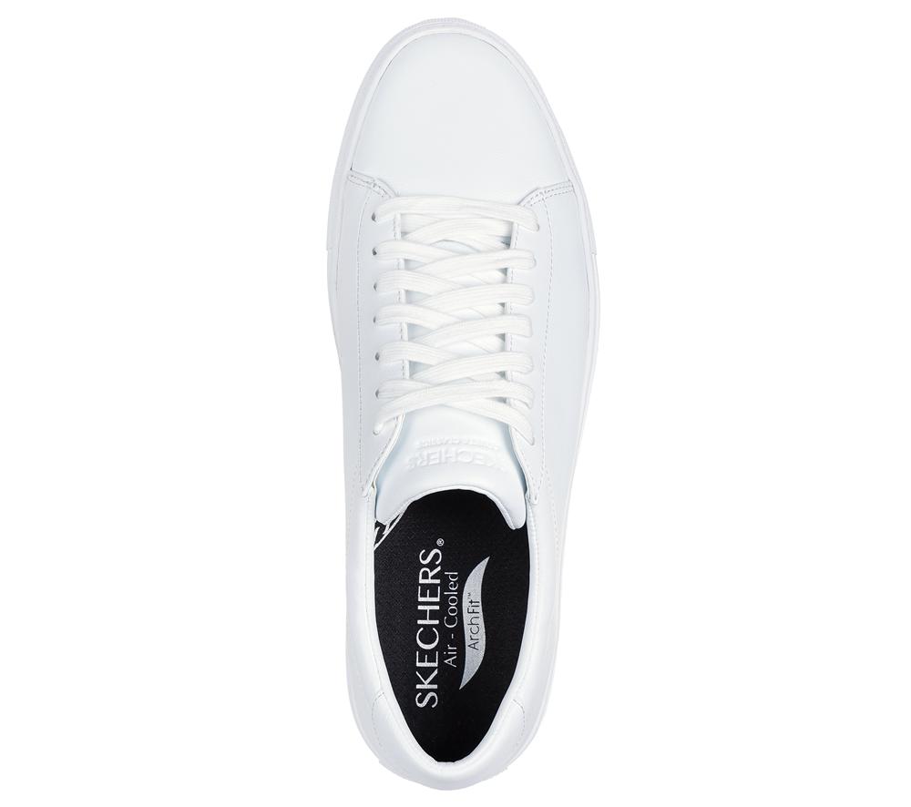 Men Skechers Arch Fit Legend - Drezo Smart Shoes White  USA |  4516-YHVCQ
