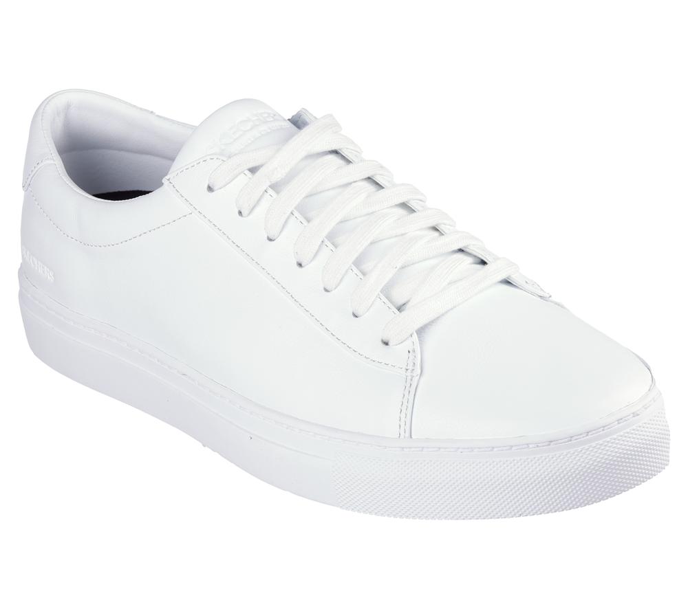 Men Skechers Arch Fit Legend - Drezo Smart Shoes White  USA |  4516-YHVCQ