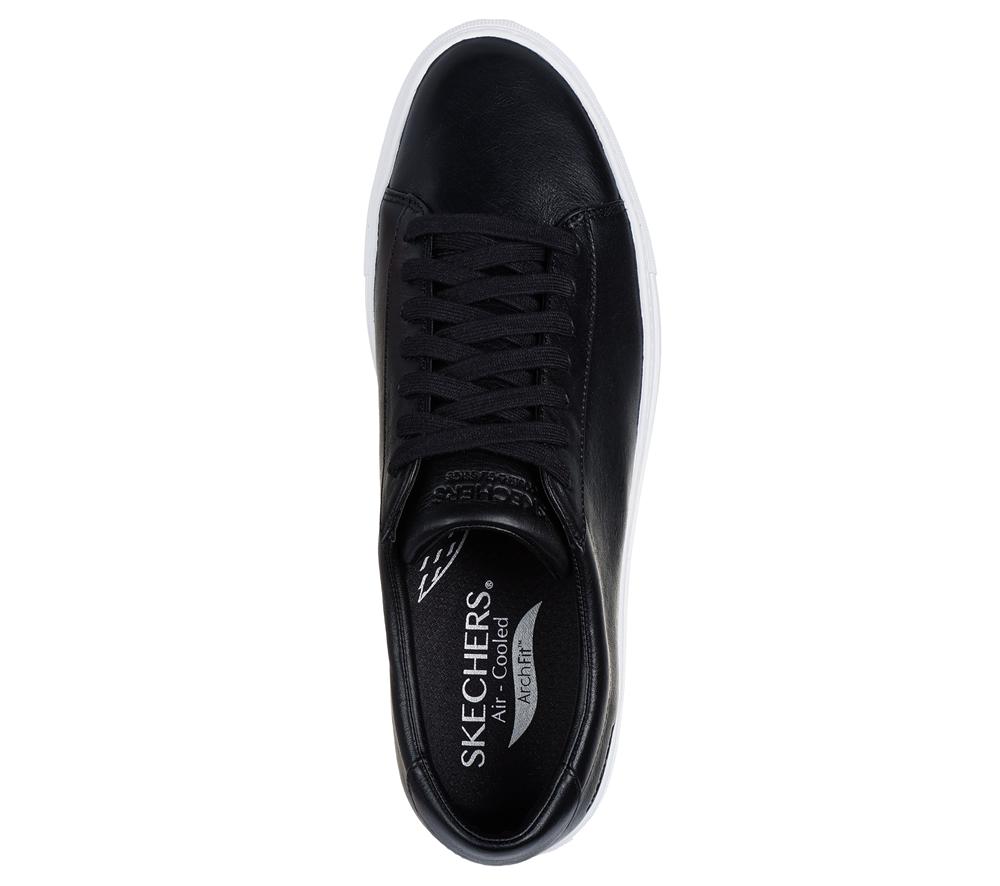 Men Skechers Arch Fit Legend - Drezo Smart Shoes Black / White  USA |  4876-RKOHI