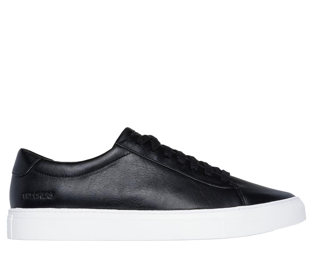 Men Skechers Arch Fit Legend - Drezo Smart Shoes Black / White  USA |  4876-RKOHI