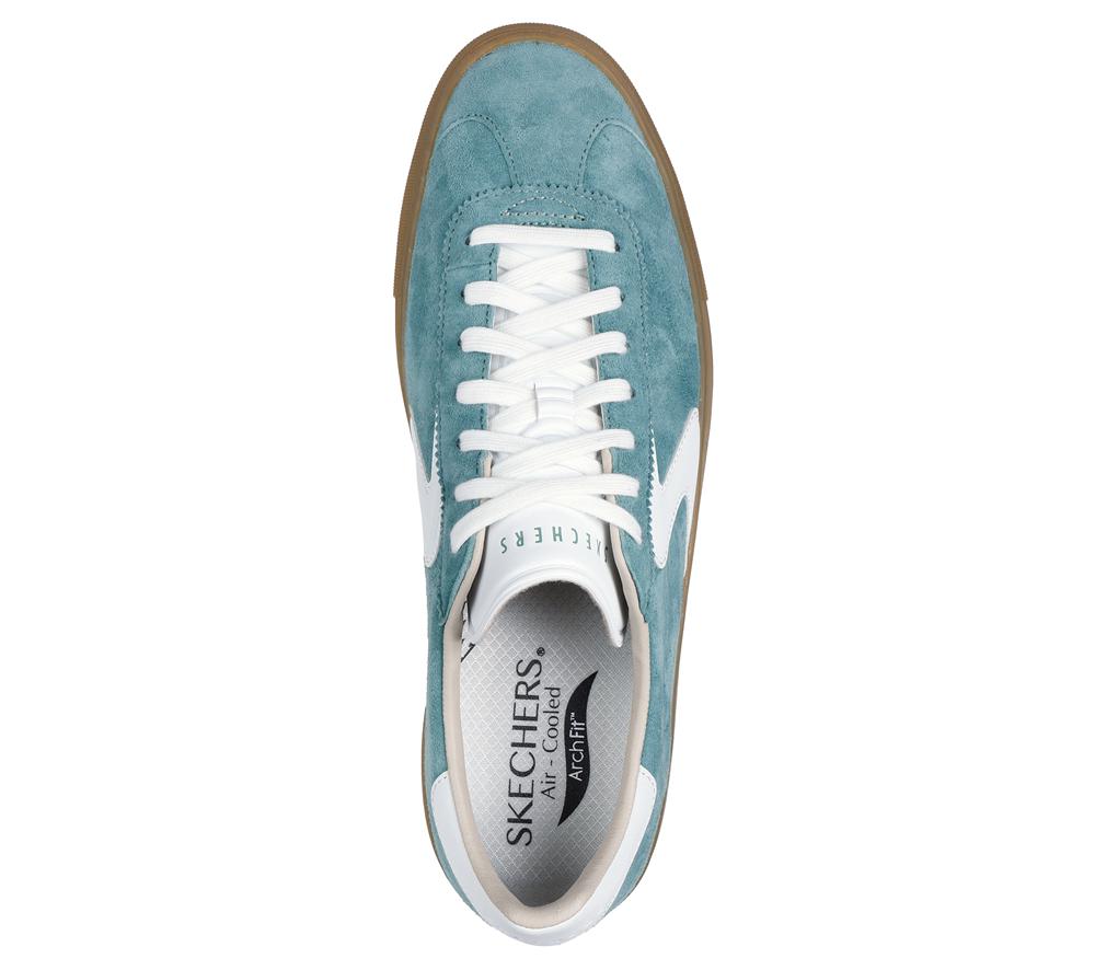 Men Skechers Arch Fit Legend - Romah Lace Up Seafoam Turquoise  USA |  3687-IWHNU