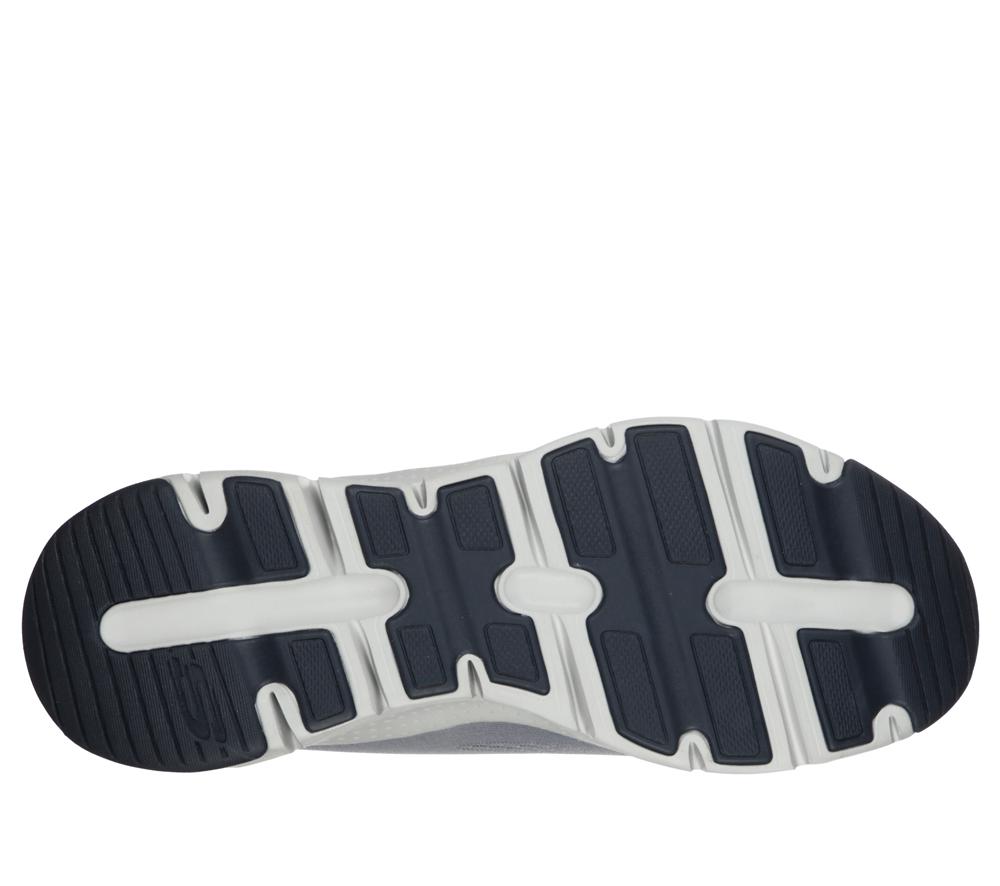 Men Skechers Arch Fit Sneakers Grey / Navy  USA |  3974-LFQIJ