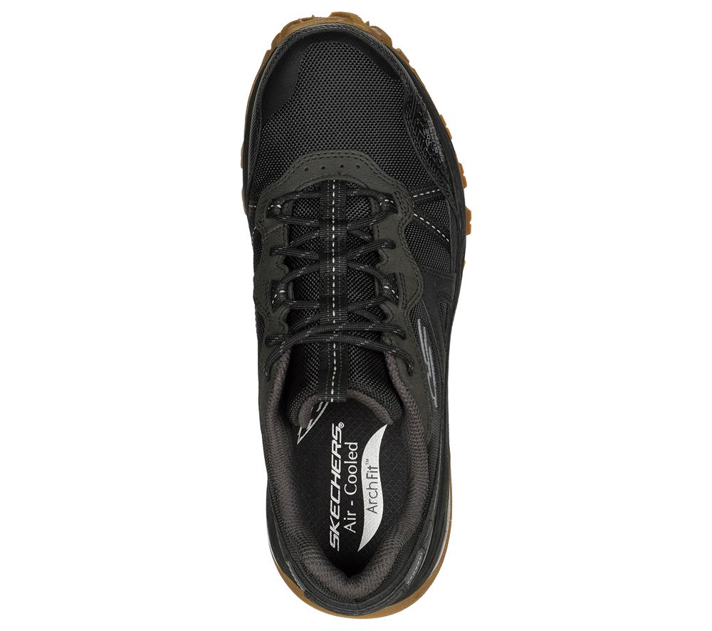 Men Skechers Arch Fit Trail Air Lace Up Black  USA |  2713-EMCRT