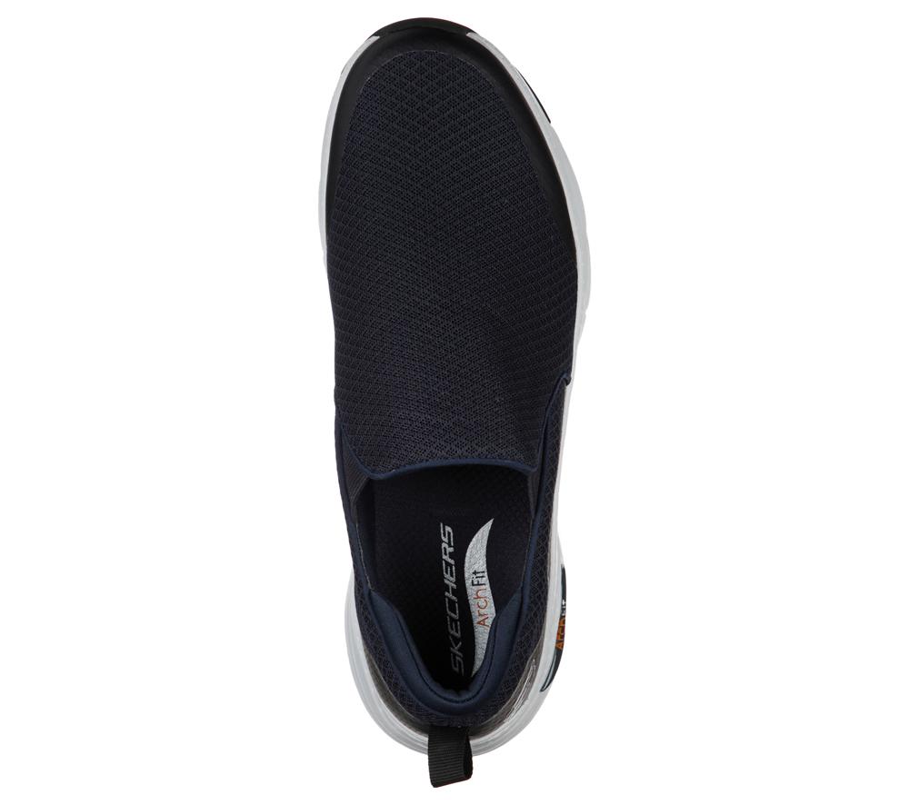 Men Skechers Arch Fit - Banlin Slip On Shoes Navy  USA |  8792-RQCHV