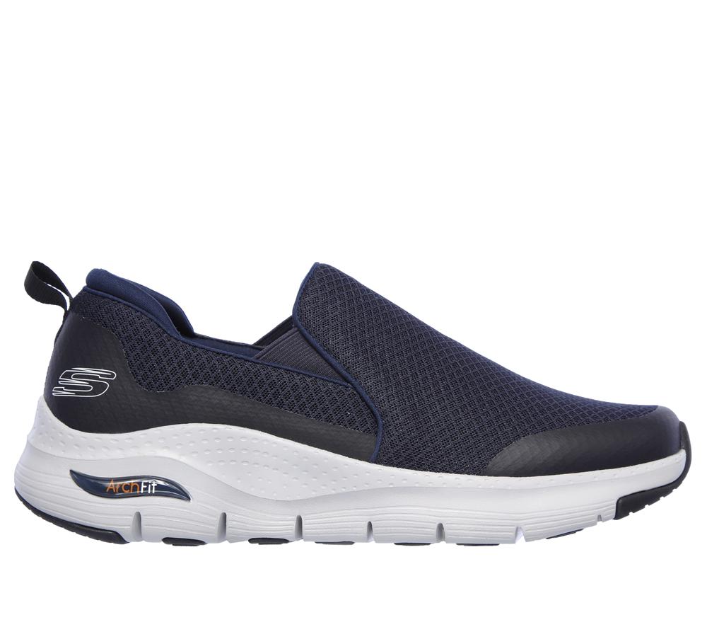 Men Skechers Arch Fit - Banlin Slip On Shoes Navy  USA |  8792-RQCHV