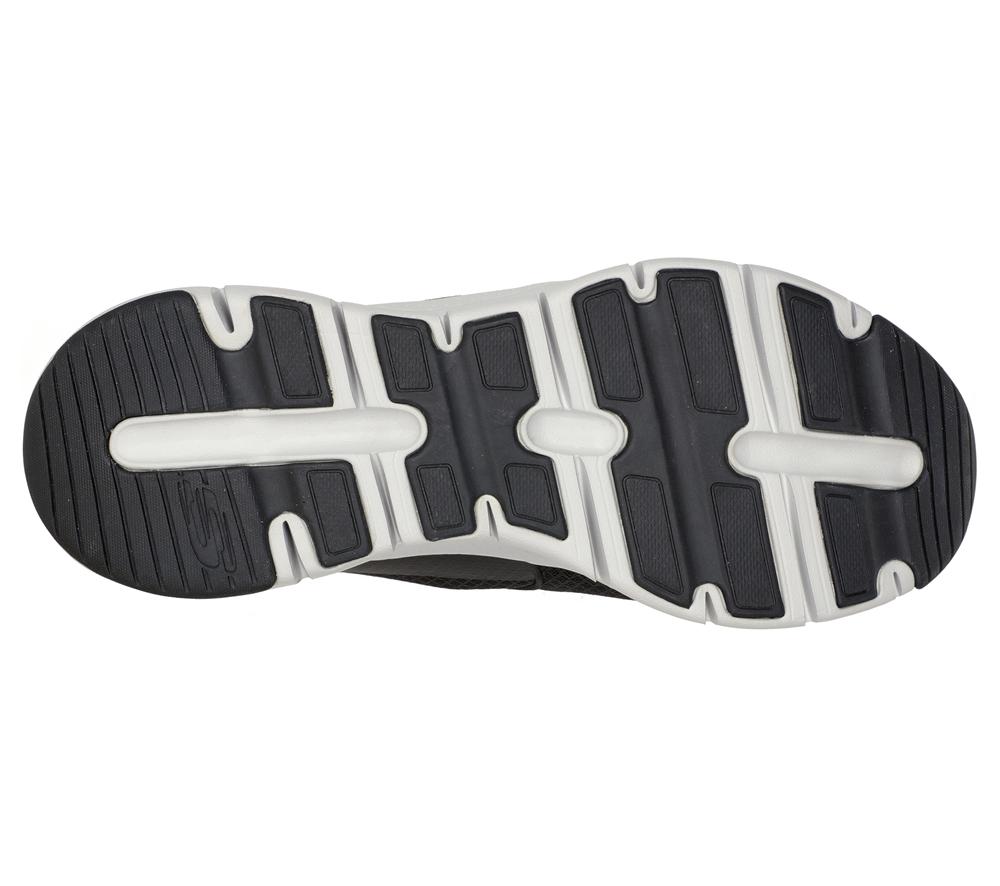 Men Skechers Arch Fit - Banlin Slip On Shoes Black / White  USA |  9782-SLPQO
