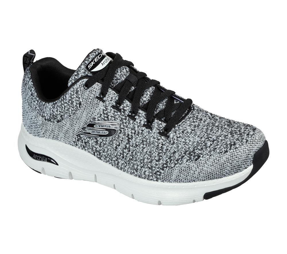 Men Skechers Arch Fit - Paradyme Lace Up White / Black  USA |  5209-FHMYZ