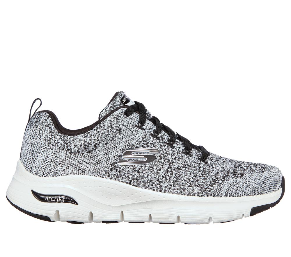 Men Skechers Arch Fit - Paradyme Lace Up White / Black  USA |  5209-FHMYZ