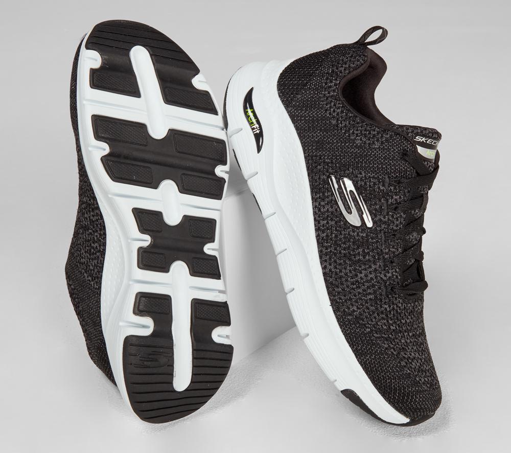 Men Skechers Arch Fit - Paradyme Lace Up Black / White  USA |  8359-XISLO