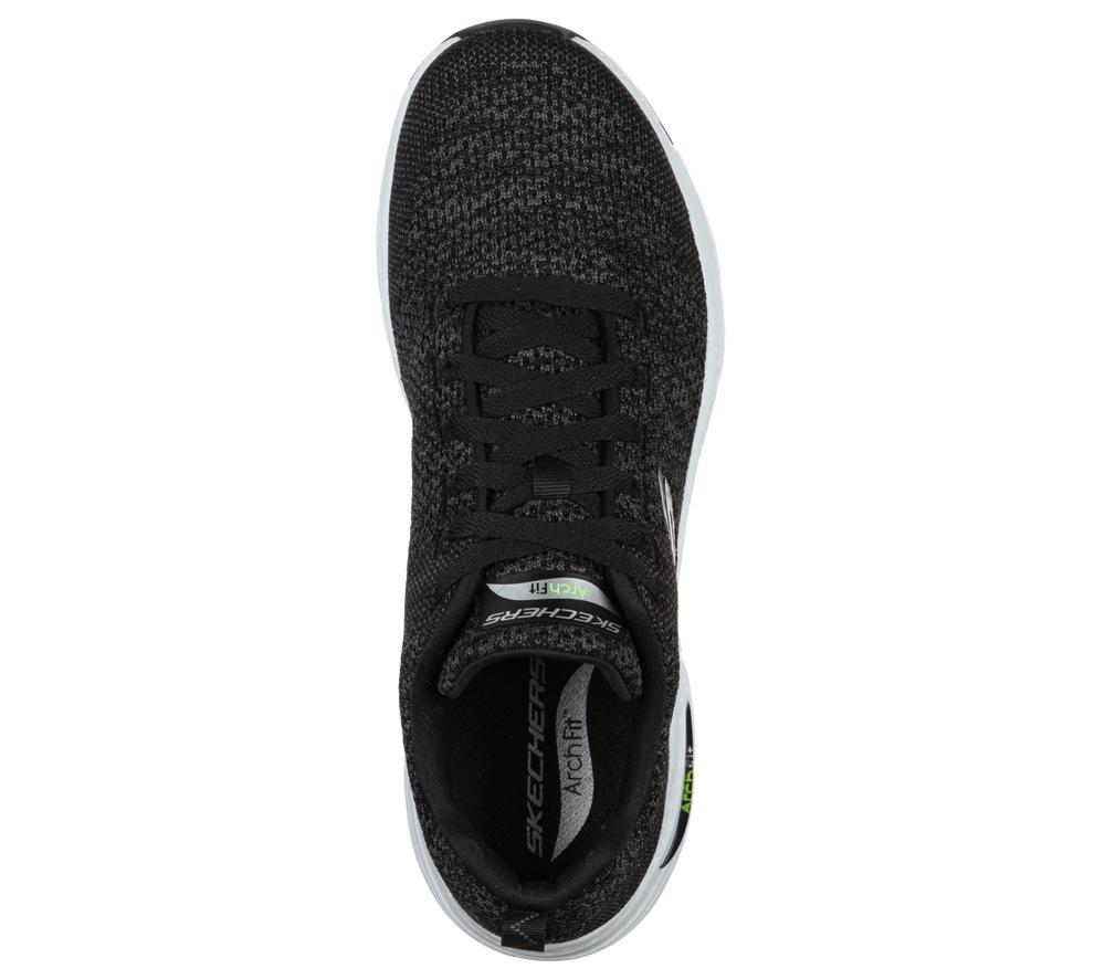 Men Skechers Arch Fit - Paradyme Lace Up Black / White  USA |  8359-XISLO