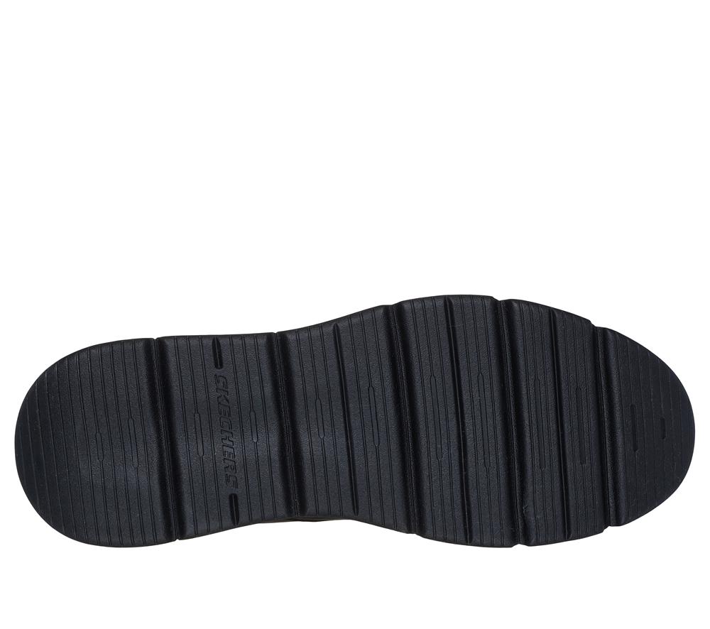 Men Skechers Augustino - Cobb Boots Black  USA |  9706-COZHM