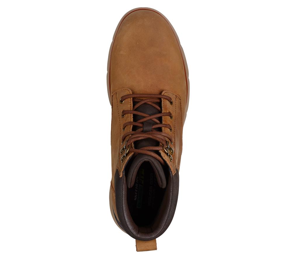 Men Skechers Augustino - Cobb Boots Light Brown  USA |  0814-TNICO