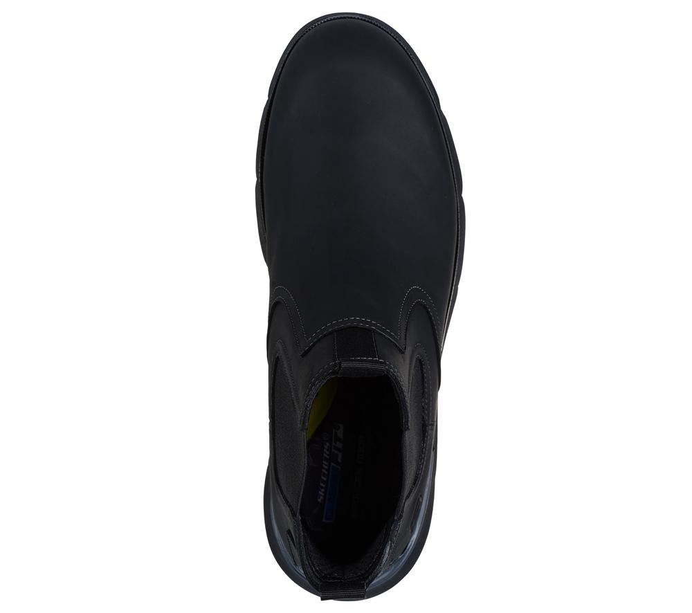 Men Skechers Augustino - Paulo Boots Black  USA |  5982-UYCGR