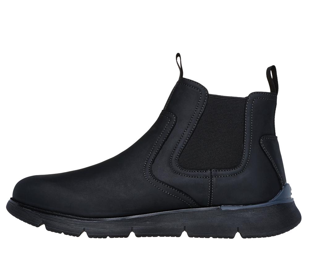 Men Skechers Augustino - Paulo Boots Black  USA |  5982-UYCGR