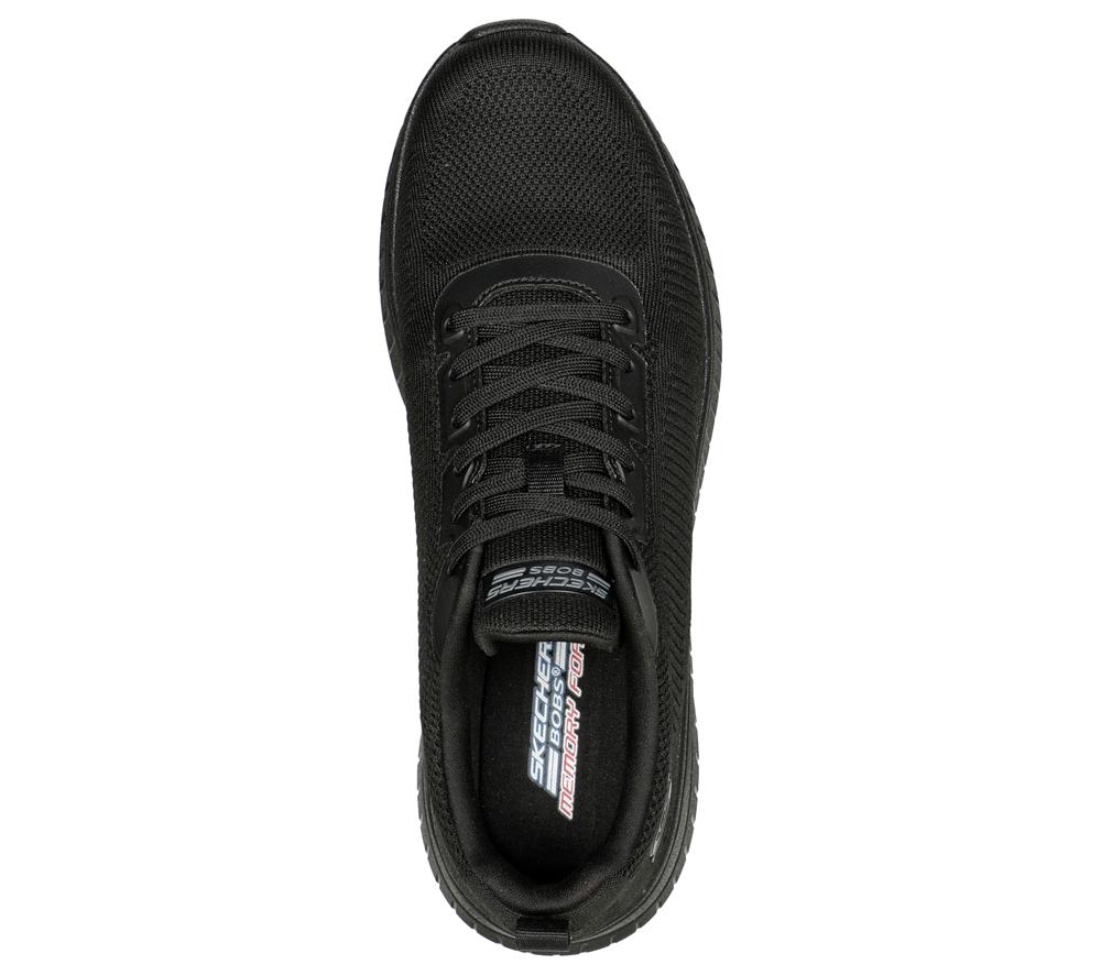 Men Skechers BOBS Sport Squad Chaos - Prism Bold Sneakers Black  USA |  4256-DYOZX