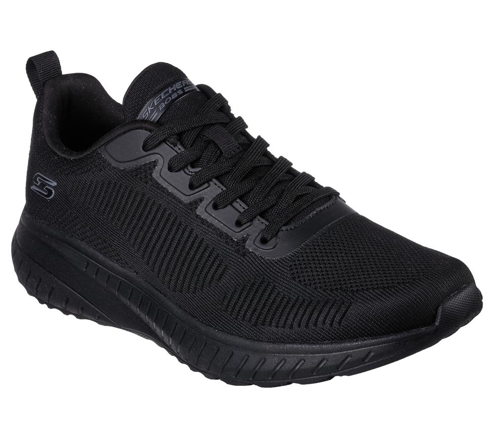 Men Skechers BOBS Sport Squad Chaos - Prism Bold Sneakers Black  USA |  4256-DYOZX