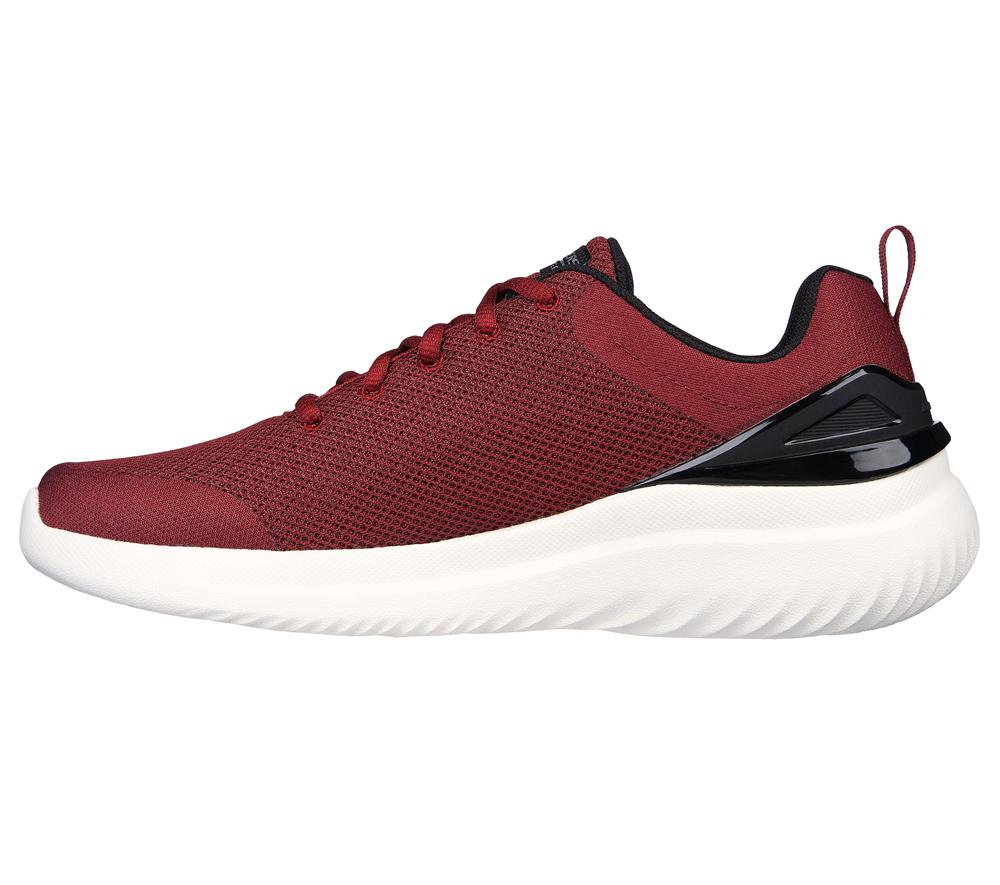 Men Skechers Bounder 2.0 - Nasher Sneakers Burgundy / Black  USA |  5971-WISDF