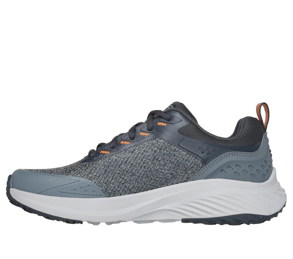 Men Skechers Bounder RSE - Hazlet Sneakers Grey / Orange  USA |  1739-HJUFN