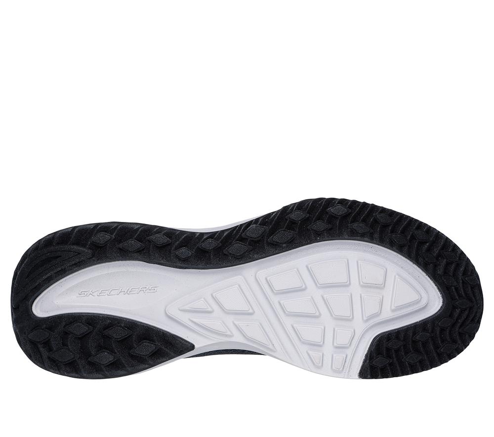 Men Skechers Bounder RSE - Hazlet Sneakers Black / Blue  USA |  8510-ZDPNE