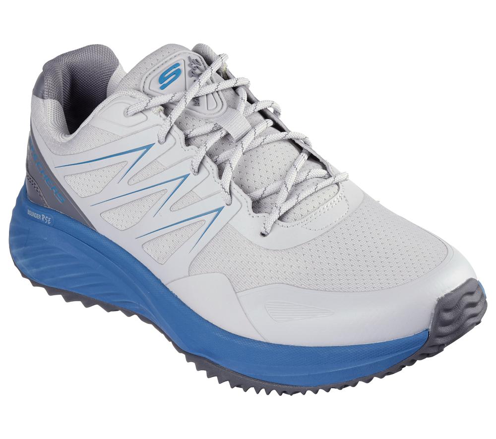 Men Skechers Bounder RSE - Zoner Sneakers Grey / Blue  USA |  0793-BDOCT