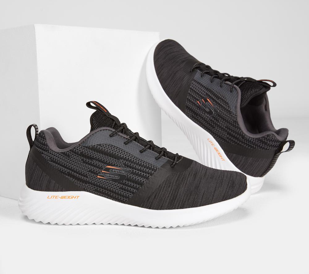 Men Skechers Bounder Sneakers Black  USA |  6284-RQOVP