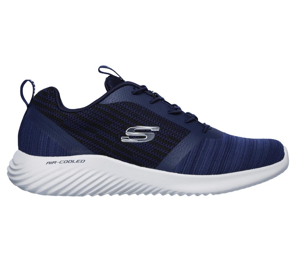 Men Skechers Bounder Sneakers Navy  USA |  3814-NIHQS