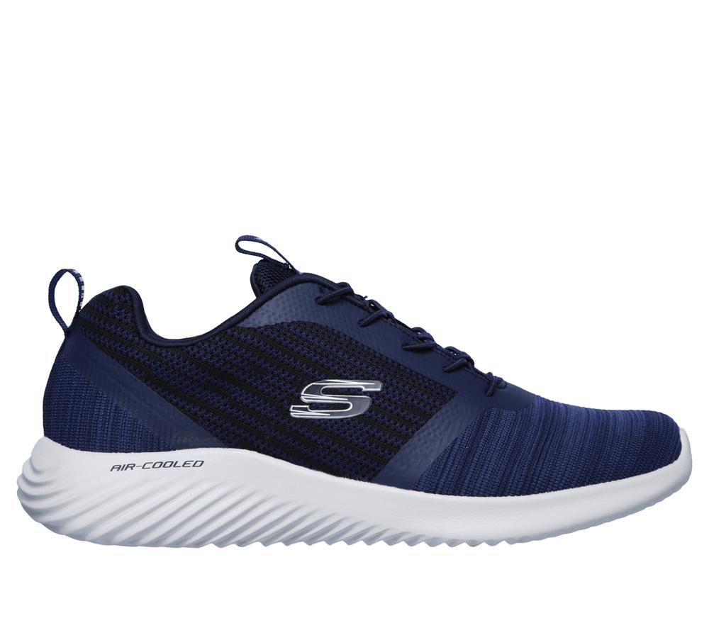 Men Skechers Bounder Sneakers Navy  USA |  3814-NIHQS