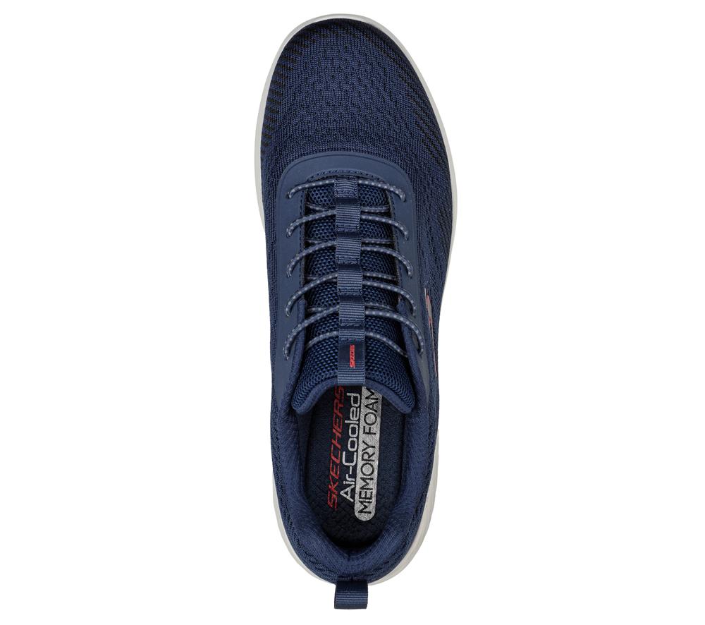 Men Skechers Bounder - Intread Slip On Shoes Navy  USA |  6930-BQKYF