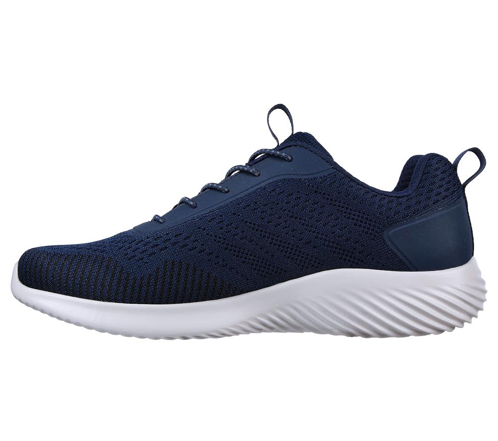 Men Skechers Bounder - Intread Slip On Shoes Navy  USA |  6930-BQKYF