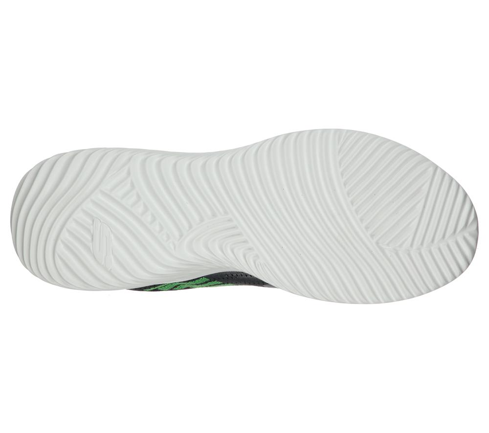 Men Skechers Bounder - Verkona Lace Up Charcoal  USA |  2486-ENMKV