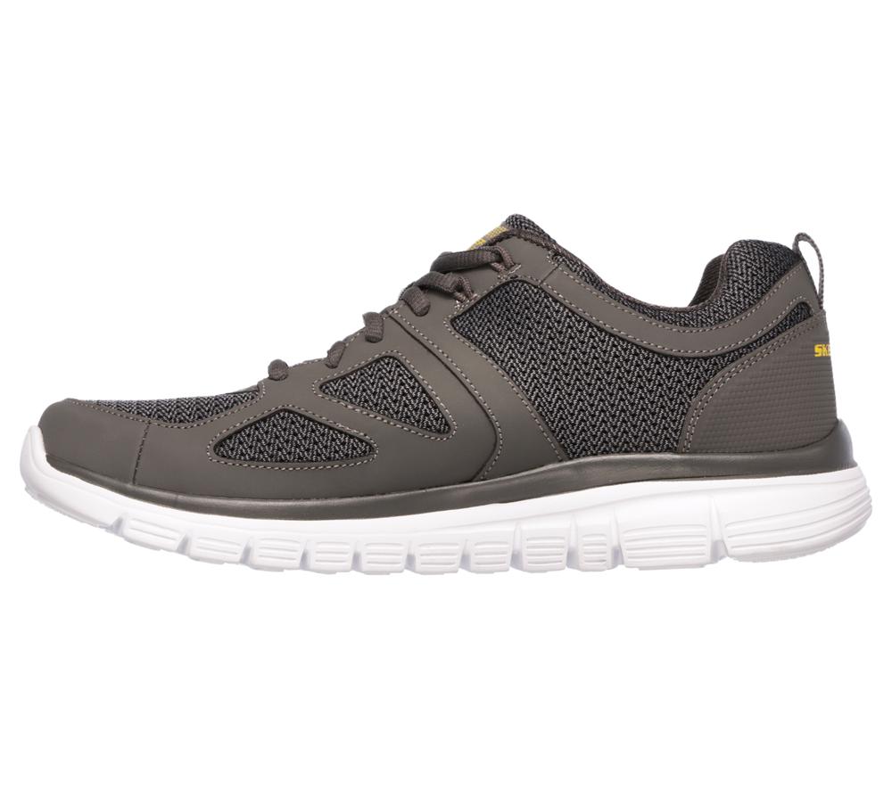 Men Skechers Burns - Agoura Lace Up Charcoal  USA |  5481-HPONL