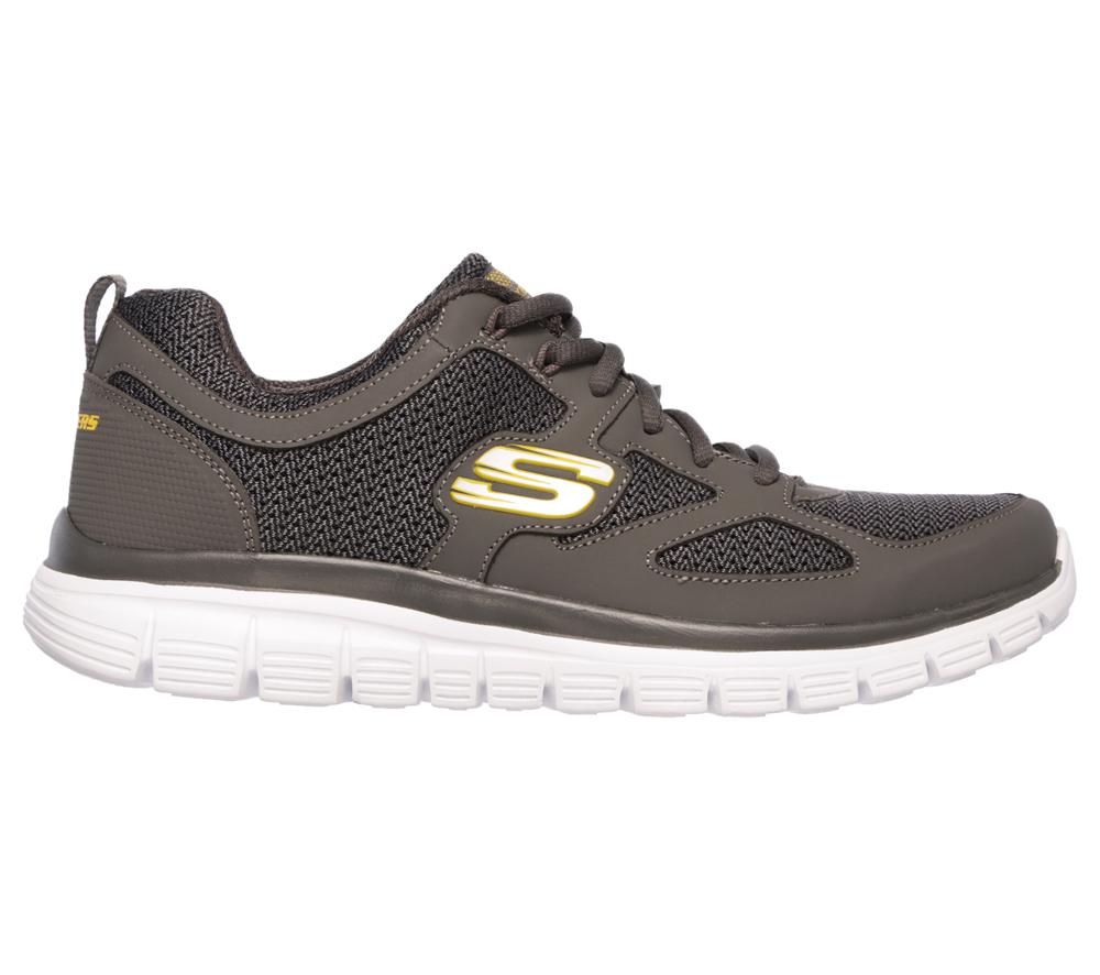 Men Skechers Burns - Agoura Lace Up Charcoal  USA |  5481-HPONL