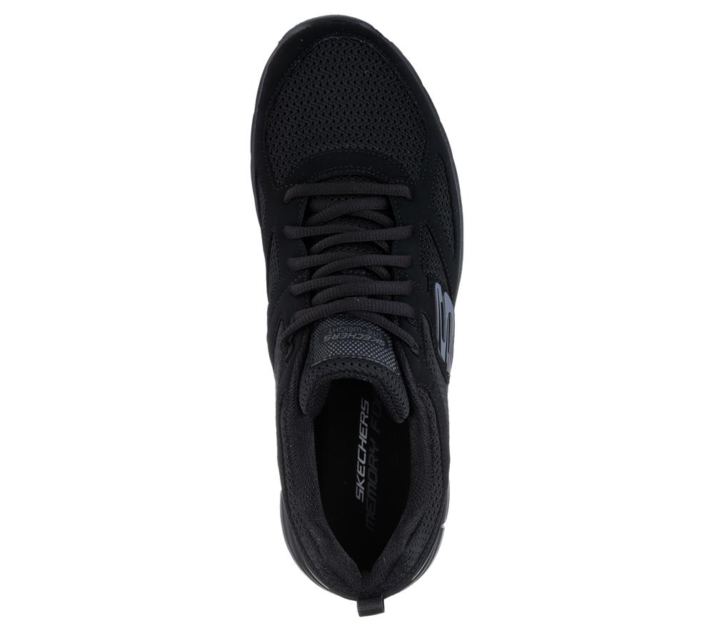Men Skechers Burns - Agoura Sneakers Black  USA |  9601-BZGOQ