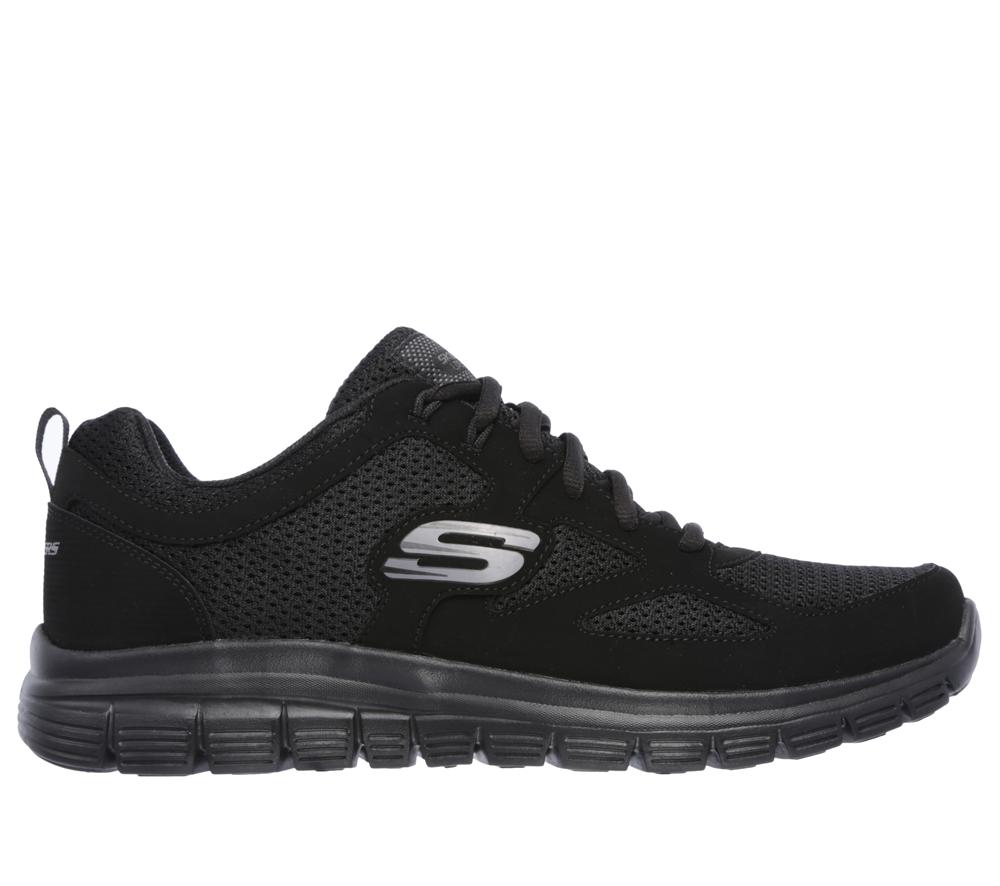 Men Skechers Burns - Agoura Sneakers Black  USA |  9601-BZGOQ