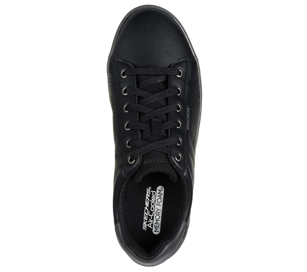 Men Skechers Cavell - Hensley Lace Up Black  USA |  6793-RYCLU
