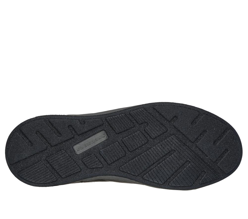Men Skechers Cavell - Hensley Lace Up Black  USA |  6793-RYCLU