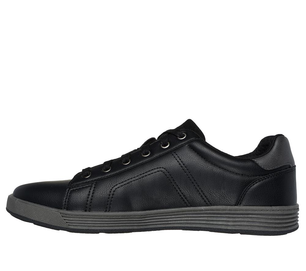 Men Skechers Cavell - Hensley Lace Up Black  USA |  6793-RYCLU