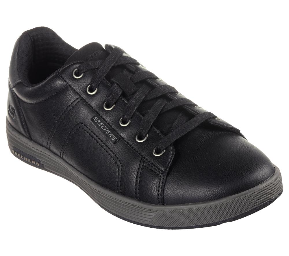 Men Skechers Cavell - Hensley Lace Up Black  USA |  6793-RYCLU