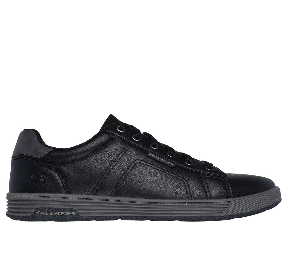 Men Skechers Cavell - Hensley Lace Up Black  USA |  6793-RYCLU