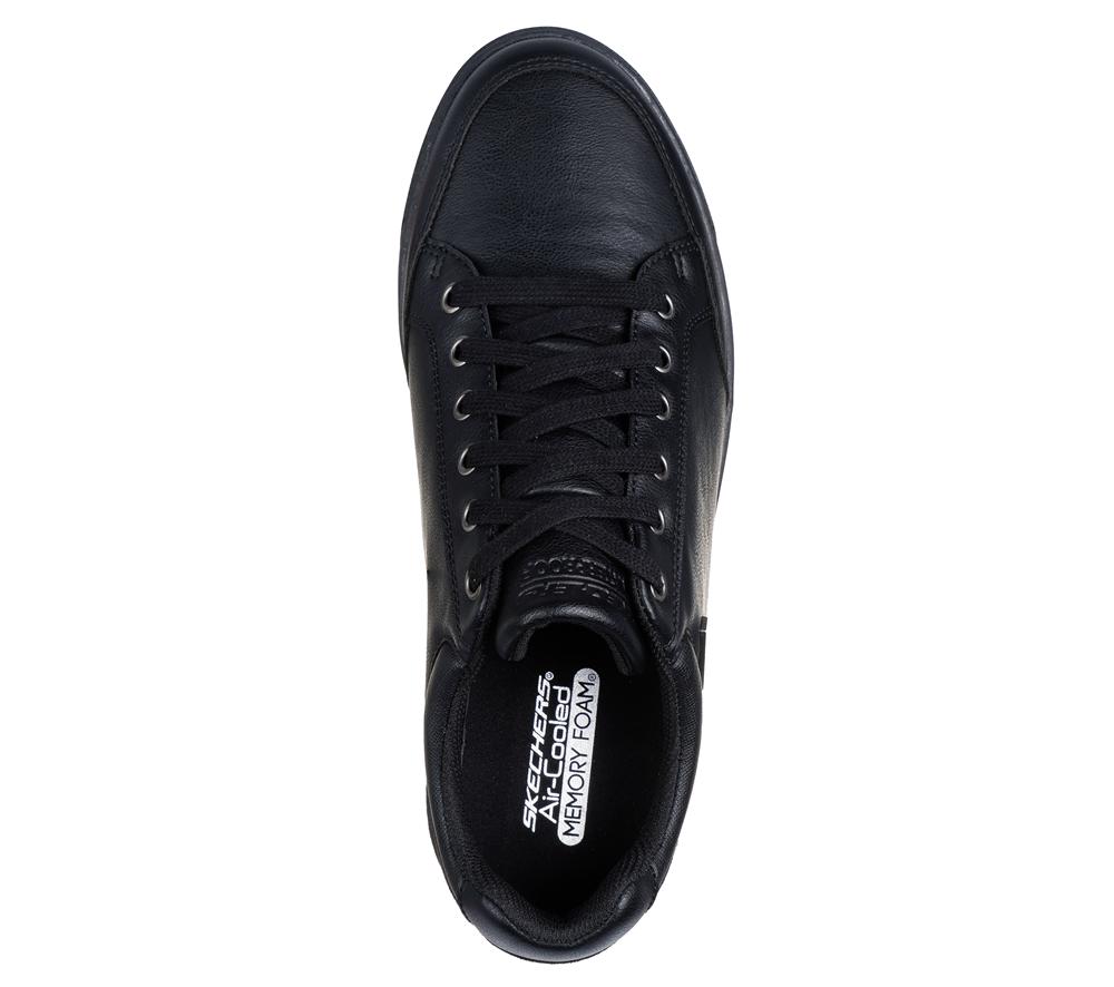 Men Skechers Cavell - Sparkman Lace Up Black  USA |  7284-JOKDE