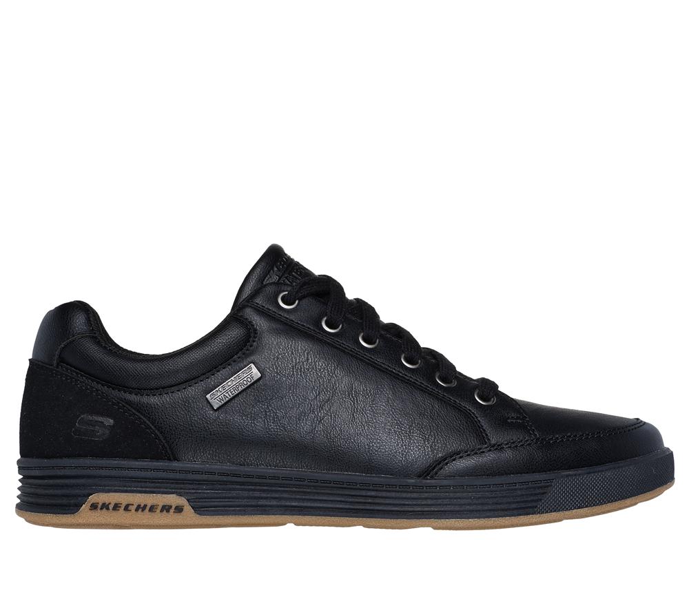 Men Skechers Cavell - Sparkman Lace Up Black  USA |  7284-JOKDE