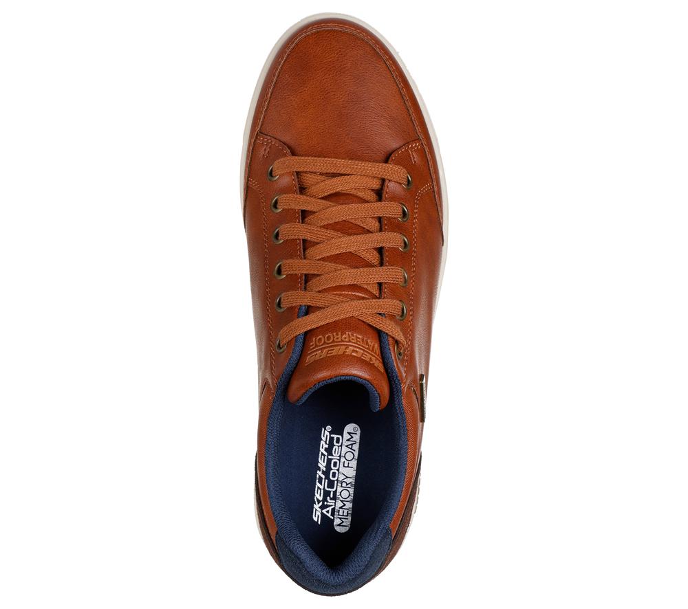 Men Skechers Cavell - Sparkman Lace Up Luggage Brown  USA |  4582-RPTZL