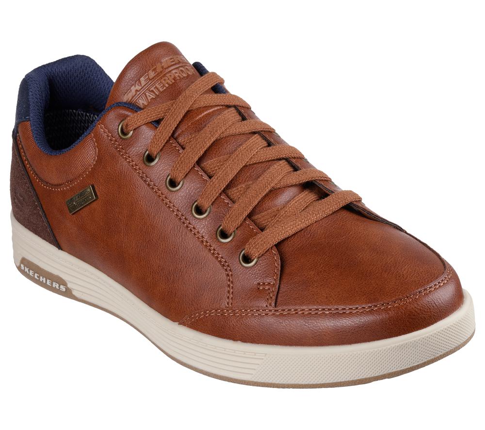 Men Skechers Cavell - Sparkman Lace Up Luggage Brown  USA |  4582-RPTZL