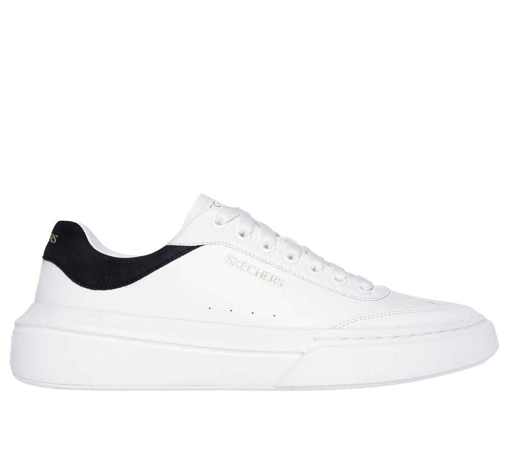 Men Skechers Cordova Classic - Lighto Lace Up White / Black  USA |  2587-DTWZR