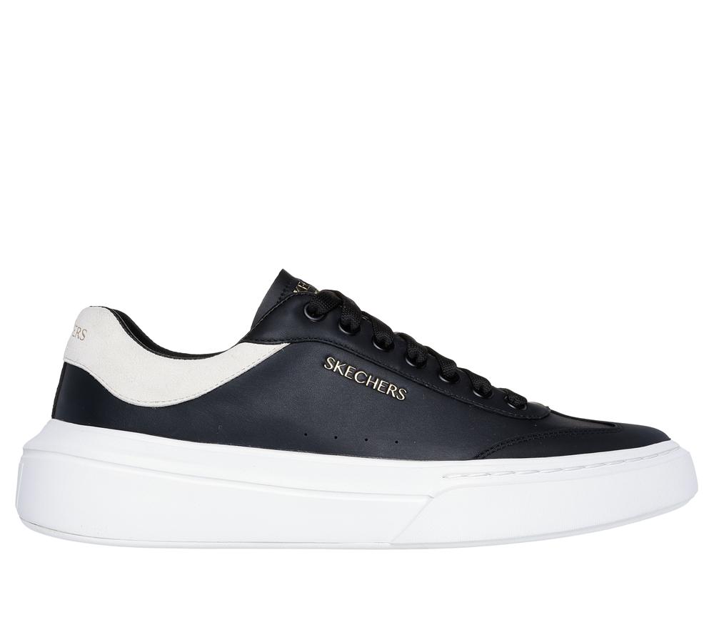 Men Skechers Cordova Classic - Lighto Sneakers Black / White  USA |  4829-MUXKT