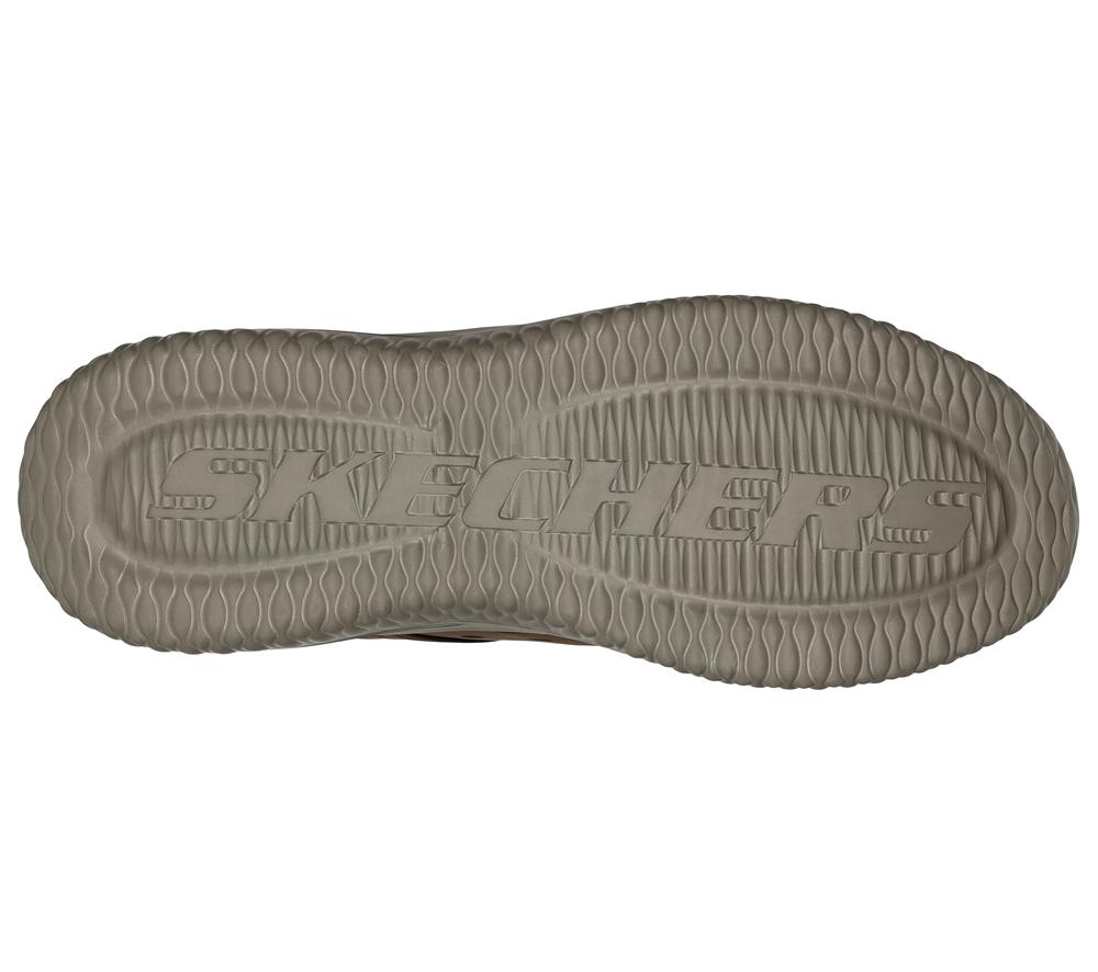 Men Skechers Delson 3.0 - Ezra Slip On Shoes Brown  USA |  3108-JDNHG