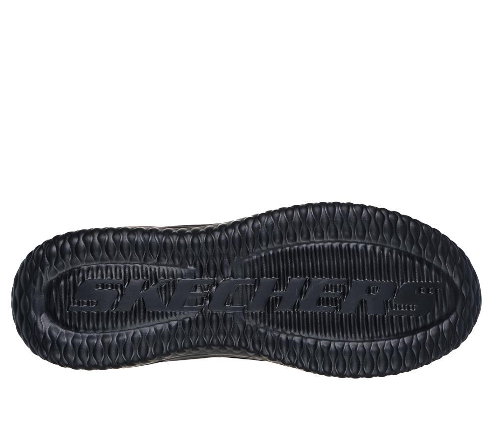 Men Skechers Delson 3.0 - Glavine Lace Up Black  USA |  0572-KIFGE
