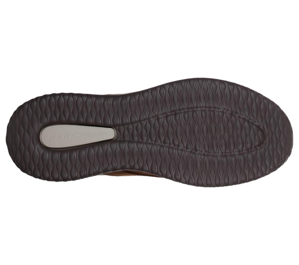 Men Skechers Delson - Antigo Lace Up Brown  USA |  5387-OMVLS